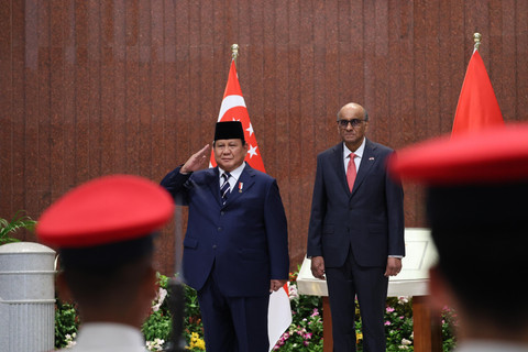 Presiden Prabowo bertemu Presiden Singapura Tharman Shanmugaratnam
di Parliament House, Singapura, Senin (16/6/2025). Foto: Biro Pers Sekretariat Presiden