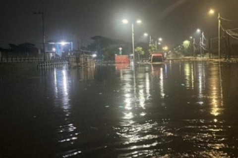 Banjir merendam wilayah Kecamatan Porong, Kabupaten Sidoarjo, Selasa (17/6/2025). Foto: BPBD Jatim