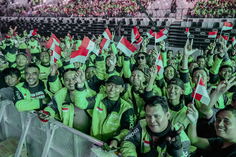 GoTo memberikan apresiasi kepada para mitra pengemudi dan mitra usaha lewat ajang apresiasi Mitra Juara Gojek dan GoPay (MJG) 2025. Foto: dok. Gojek