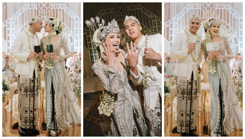 Tampilan Alyssa Daguise saat akad nikah, pakai kebaya pertama dari Tex Saverio. Foto: Instagram @alyssadaguise