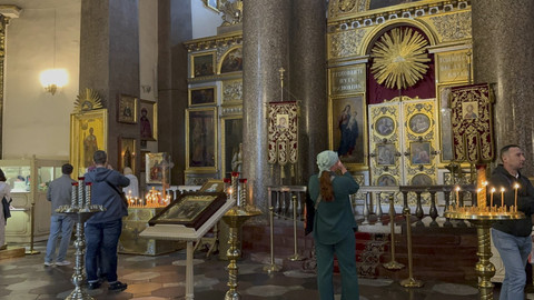 Gereja Katedral Kazan di kota St. Petersburg, Rusia pada Selasa (17/6/2025). Foto: Luthfi Humam/kumparan