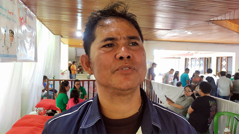 Sekretaris Koordinator Serikat Buruh Sejahtera Indonesia (SBSI) Sulawesi Utara, Max Bawotong.