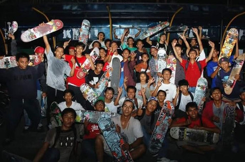 Para skater yang ada di Kota Pontianak dan sekitarnya. Foto : Istimewa.