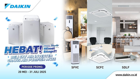 AC DAIKIN SkyAir Ceiling Mounted Cassette Round Flow. Foto: DAIKIN