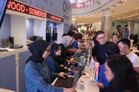 Booth kasir di ASR Festival 2025. Foto: Ascott Limited Indonesia