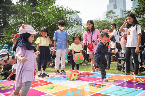 Keseruan bermain di playground kumparanMOM Festival Hari Anak. Foto: kumparan