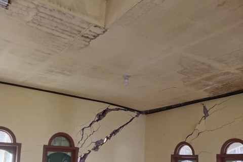 Ratusan rumah rusak akibat pergerakan tanah yang menerjang dua desa di Kecamatan Pagelaran, Kabupaten Cianjur. dok Istimewa
