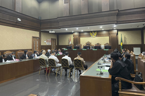 Sidang dakwaan petinggi perusahaan gula swasta terkait kasus dugaan korupsi importasi gula, di Pengadilan Tipikor Jakarta, Kamis (19/6/2025). Foto: Fadhil Pramudya/kumparan