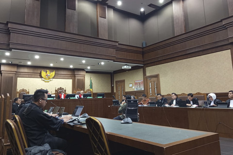 Sidang lanjutan kasus dugaan suap dan perintangan penyidikan Harun Masiku di Pengadilan Tipikor Jakarta, Jumat (20/6/2025). Foto: Jonathan Devin/kumparan