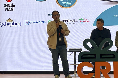Chief Operating Officer PT Champ Resto Indonesia Tbk, Hendrik Alexander, saat acara peluncuran CRI Super App. Foto: Salsha Okta Fairuz/kumparan