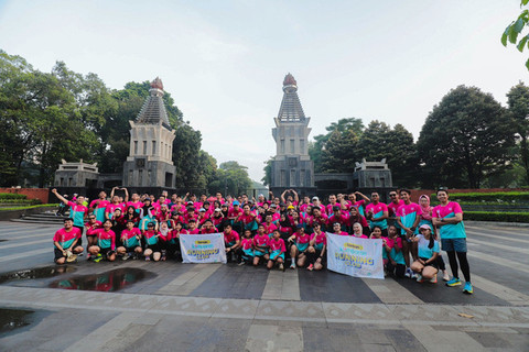 Keseruan Fun Run Edisi Hari Kartini yang digelar pada Minggu (27/4). Foto: kumparan