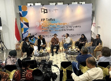 Peran Negara Menjamin Keadilan Ekosistem Media" pada Kamis (19/6) di Antara Heritage Center, Jakarta. Foto: Dok. Forum Pemred