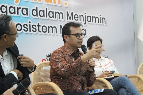  Peran Negara Menjamin Keadilan Ekosistem Media" pada Kamis (19/6) di Antara Heritage Center, Jakarta. Foto: Dok. Forum Pemred