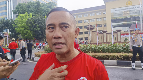 Kepala BNPT Komjen Eddy Hartono saat dijumpai di depan Lapangan Bhayangkara Mabes Polri, Jaksel, Sabtu (21/6/2025). Foto: Thomas Bosco/kumparan