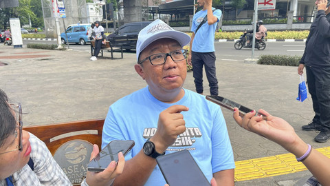 Kepala Dinas Lingkungan Hidup Jakarta Asep Kuswanto usai acara Peringatan Hari Lingkungan Hidup 2025 di Taman Literasi Martha Christina Tiahahu, Jakarta Selatan, Sabtu (21/6/2025). Foto: Nasywa Athifah/kumparan