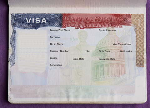 Ilustrasi visa Amerika. Foto: Shutterstock