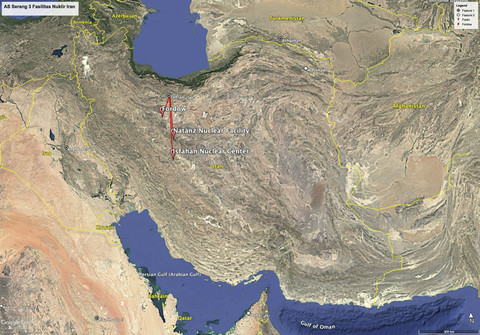 3 Lokasi Fasilitas Nuklir Iran yang Diserang AS. Foto: Google Earth