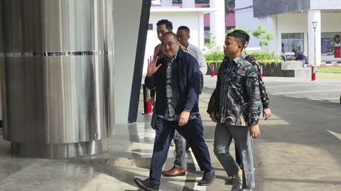 Dirut Sritex Iwan Kurniawan Lukminto di Kejaksaan Agung, Senin (23/6/2025). Foto: Jonathan Devin/kumparan