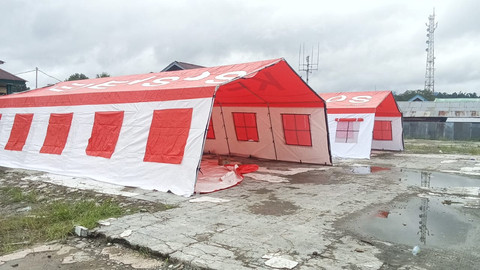 Banjir dan tanah longsor di Halmahera Selatan, Maluku Utara, pada Minggu (22/6/2025). Foto: Kemensos RI