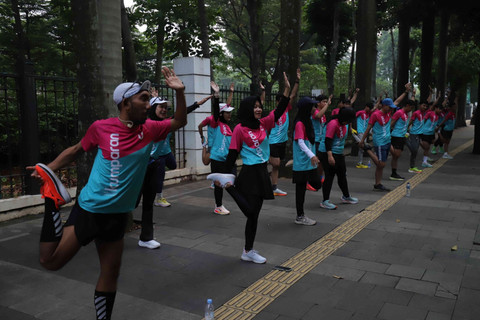 Keseruan Fun Run Minggu (22/6/25). Foto: Jamal Ramadhan/kumparan