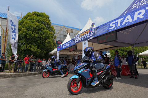 Pengguna Yamaha Aerox. Foto: YIMM