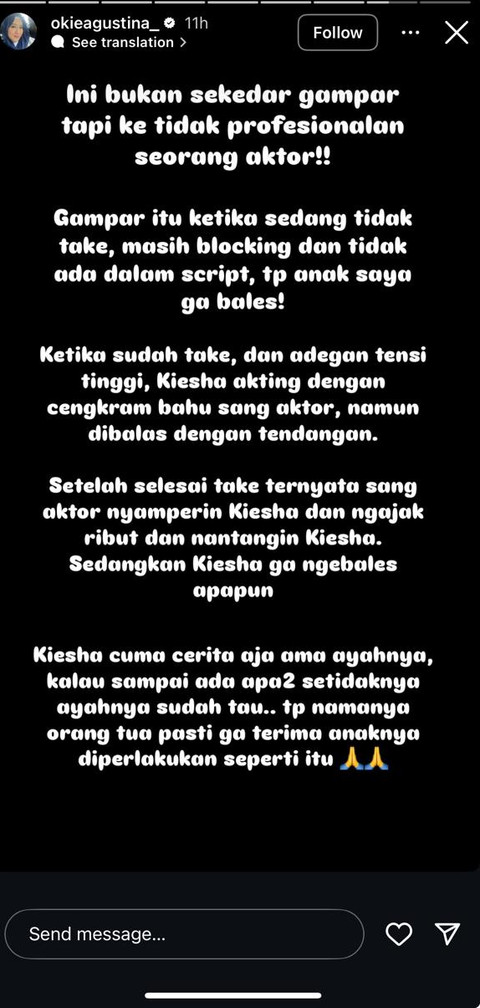 IG Story Okie Agustina