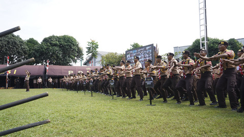 Menimipas Agus Andrianto menghadiri Perkemahan Satya Dharma Bhakti Pemasyarakatan di Lapas Kelas IIA Cibinong pada 23-25 Juni 2025. Foto: Dok. Kemenimipas