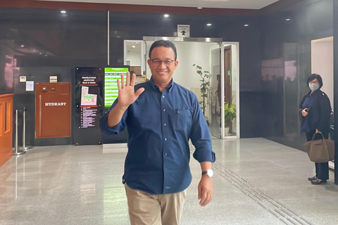 Anies Baswedan mendatangi sidang Tom Lembong, di Pengadilan Tipikor Jakarta, Selasa (24/6/2025). Foto: Fadhil Pramudya/kumparan