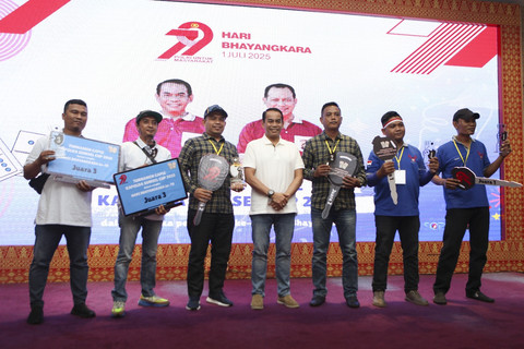 Para pemenang Turnamen Gaple Kapolda Sumsel Cup 2025/ist. 