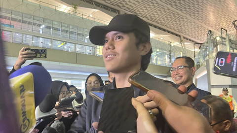 Ali Murtado, salah satu WNI yang telah dievakuasi dari Iran, saat ditemui di Bandara Internasional Soekarno Hatta, Selasa (24/6/2025). Foto: Nasywa Athifah/kumparan