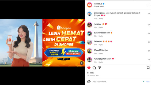 Iklan Shopee Lebih Cepat Lebih Hemat. Foto: dok. Istimewa