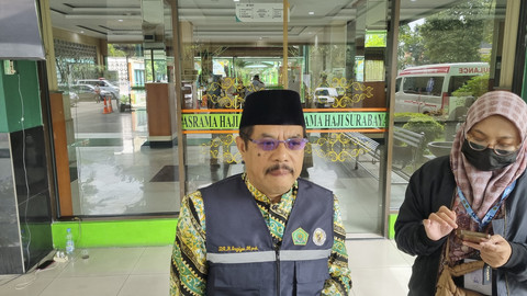 Sekretaris PPIH Debarkasi Surabaya, Sugiyo, di Asrama Haji Embarkasi Sukolilo, Surabaya (AHESS), Rabu (25/6/2025). Foto: Farusma Okta Verdian/kumparan