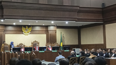Sidang vonis kasus korupsi pengadaan lahan Rorotan, Jakut, di Pengadilan Tipikor Jakarta, Rabu (25/6/2025). Foto: Jonathan Devin/kumparan