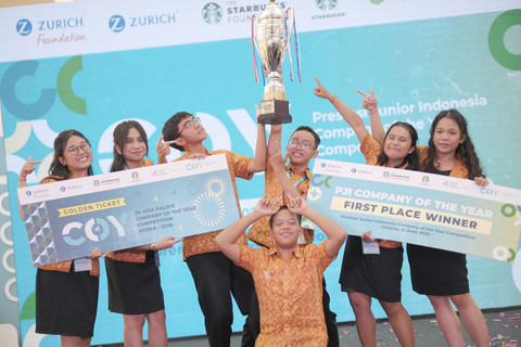 SMAN 4 Denpasar meraih juara dalam ajang Company of the Year Competition di Kota Kasablanka, Jakarta, pada Sabtu (21/6/2025). Foto: Istimewa