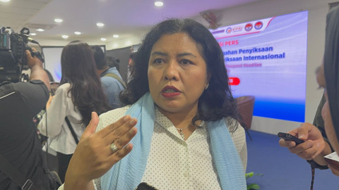 Wakil Ketua Transisi Komnas Perempuan, Sondang Frishka di Gedung Ombudsman RI, Jakarta, Rabu (25/6/2025). Foto: Luthfi Humam/kumparan