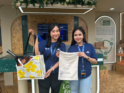   Booth Looping for Life di Mandiri Jogja Marathon 2025. Foto: kumparan
