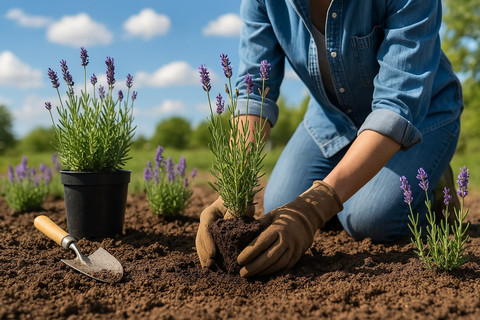 Ilustrasi Cara Bunga Lavender Berkembang Biak