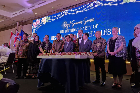 Kedutaan Besar Inggris menggelar acara ulang tahun Raja Charles III yang bertajuk 'Royal Summer Soiree' di Jakarta, Rabu (25/6/2025). Foto: Nadia Riso/kumparan