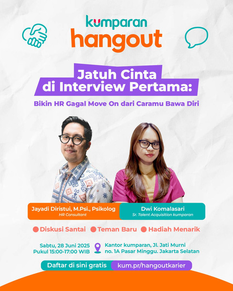kumparan Hangout bertema tips interview kerja akan digelar pada Sabtu, (28/62025). Foto: kumparan