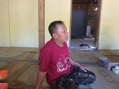 Marno kakak ipar Slamet Nugraha (42), PMI ilegal asal Gunungkidul yang dikabarkan meninggal dunia di Taiwan. Foto: Dok. Istimewa