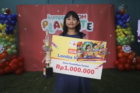 Salah satu pemenang dalam acara kumparanMOM Playdate Juni 2025 di Jakarta, Sabtu (28/6/2025). Foto: Iqbal Firdaus/kumparan
