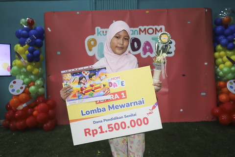 Salah satu pemenang dalam acara kumparanMOM Playdate Juni 2025 di Jakarta, Sabtu (28/6/2025). Foto: Iqbal Firdaus/kumparan