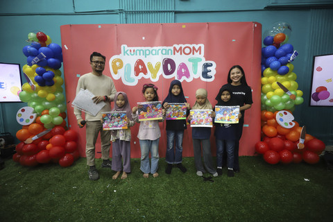 Para pemenang dalam acara kumparanMOM Playdate Juni 2025 di Jakarta, Sabtu (28/6/2025). Foto: Iqbal Firdaus/kumparan
