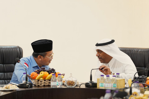 Wakil Menteri Haji dan Umrah Arab Saudi Abdul Fattah Mashat mengunjungi PPIH Daker Makkah.  Foto: Dok. Kemenag