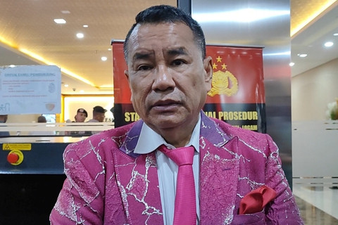 Pengacara Hotman Paris di Mabes Polri, Jakarta, Senin (30/6/2025). Foto: Aprilandika Pratama/kumparan