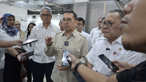 Menteri Kebudayaan (Menbud) Fadli Zon di Kawasain Sains dan Teknologi Soekarno, Cibinong, Bogor, Senin (30/6/2025).  Foto: kumparan
