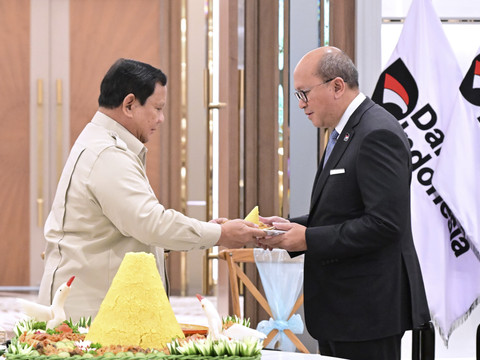 Presiden Prabowo Subianto meresmikan Wisma Danantara Indonesia di Jalan Jenderal Gatot Subroto, Jakarta, Senin (30/6/2025). Foto: Kris - Biro Pers Sekretariat Presiden