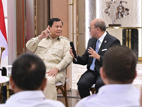 Presiden Prabowo Subianto meresmikan Wisma Danantara Indonesia di Jalan Jenderal Gatot Subroto, Jakarta, Senin (30/6/2025). Foto: Kris - Biro Pers Sekretariat Presiden