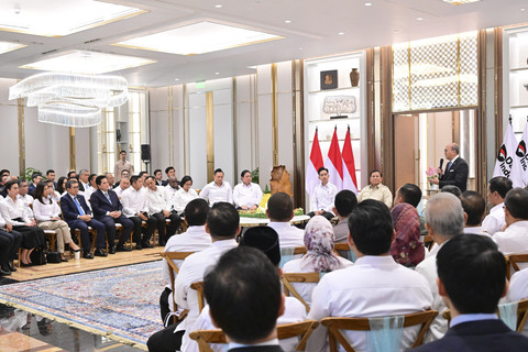 Presiden Prabowo Subianto meresmikan Wisma Danantara Indonesia di Jalan Jenderal Gatot Subroto, Jakarta, Senin (30/6/2025). Foto: Kris - Biro Pers Sekretariat Presiden
