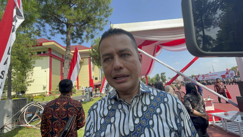 Ketua Golkar Sumut Musa Rajekshah saat Peringatan HUT Bhayangkara di Polda Sumut pada Selasa (1/7/2025). Foto: Tri Vosa Fabiola Ginting/kumparan